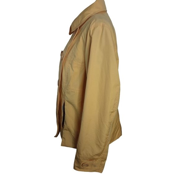 L. L. Bean Double Breasted Pea Raincoat Jacket Women Size Large Fall Spring - Picture 4 of 10